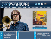 Tablet Screenshot of chriswashburne.com